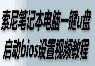 索尼笔记本电脑一键u盘启动bios设置视频教程