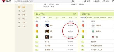 微博查看粉丝排行榜