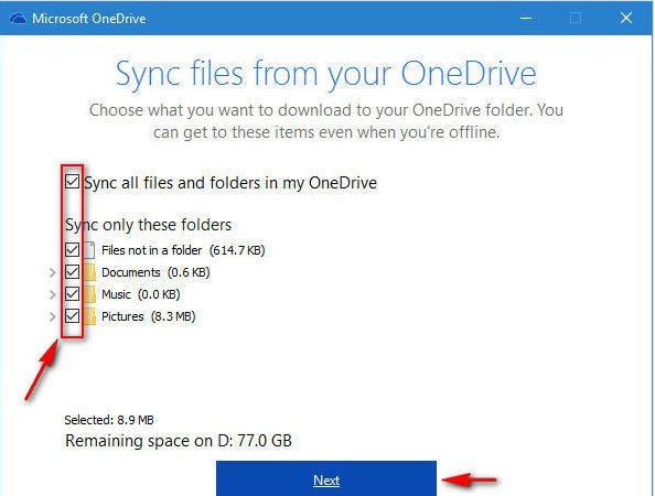 Win10 OneDrive